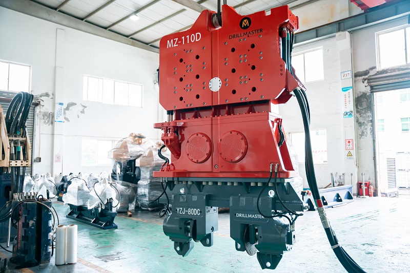 Our Hydraulic Vibro Hammer MZ110D is Shipped Abroad