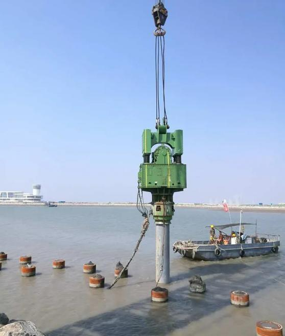 Tianjin Tanggu Breakwater Vibro-driving PHC Pipe Pile Project